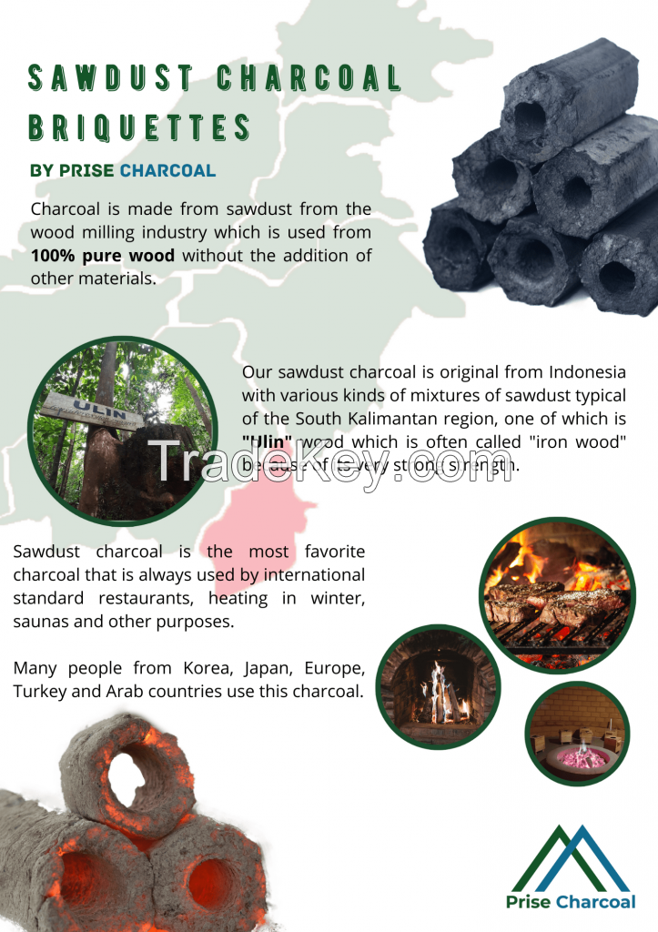 Sawdust Charcoal Briquettes