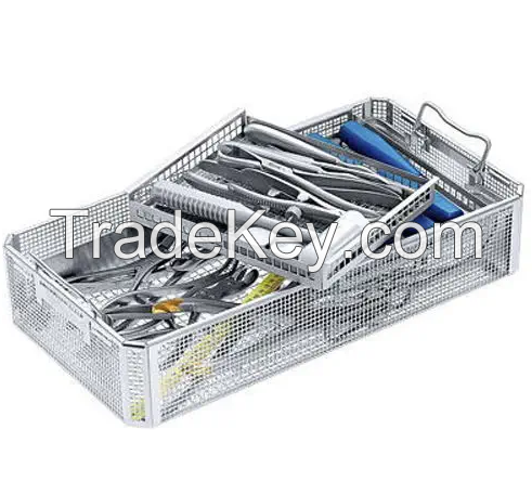 Instrument basket Sterilisation basket replace green plastic trays