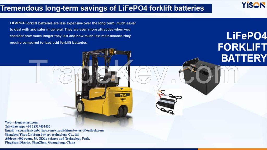80V 560Ah Electric Forklift Lithium Battery Pack with BMS, specification for Forklift Truck Still RX60-50, Nominal capacity 560A, Lithium iron phosphate battery