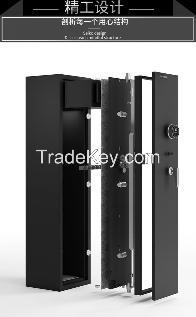 Smart Single Door Gun Cabinet  High Quality Cold-Rolled Steel Gun Display Furniture 