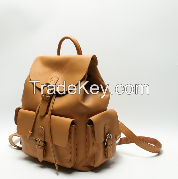 Veg tan leahter handbag