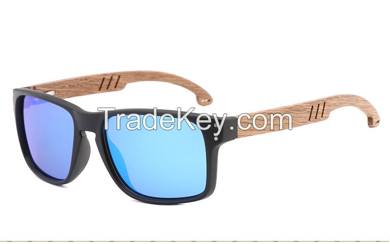 eco-friendly pc frame polarized wooden sunglasses