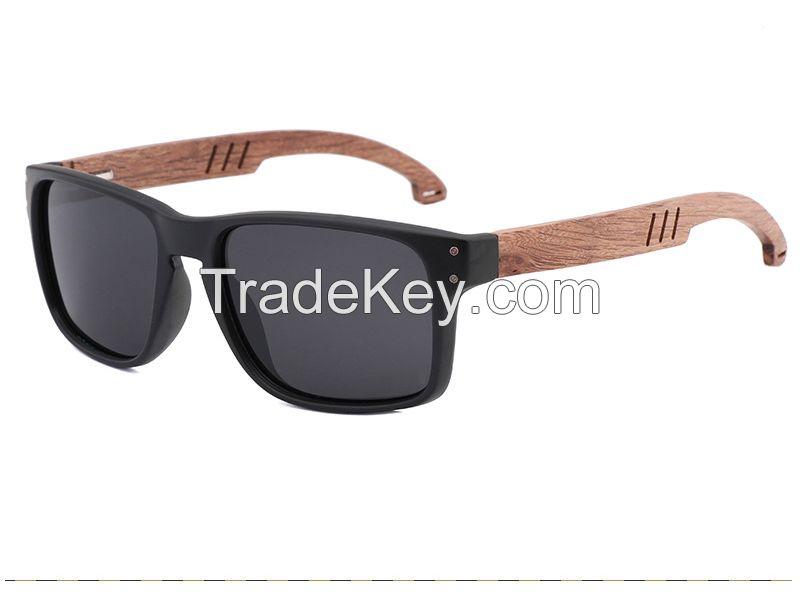 eco-friendly pc frame polarized wooden sunglasses