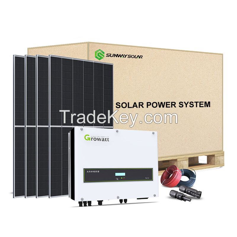 12Kw 15Kw 10KW 8KW 7KW 6KW On Grid Solar Energy System Complete Solar Panel Power System For Home Industrial Use