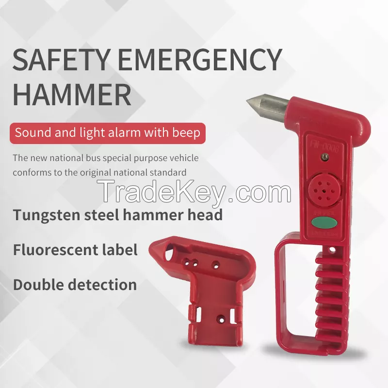 With anti-theft sound and light alarm car emergency escape broken window safety glass hammer factory wholesale