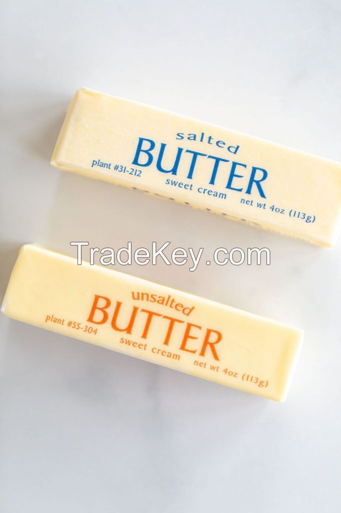 Sweet unsalted cream butter from 100% cows milk 25kg 