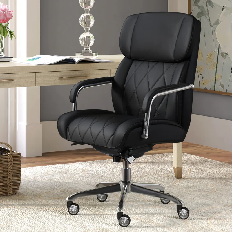 Swivel Thick High-Back PU Leather Ergonomic Racing Office Meeting Chair
