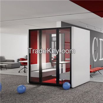 Soundproof Booths For Offices - M Size      4 Person Desk Pod      