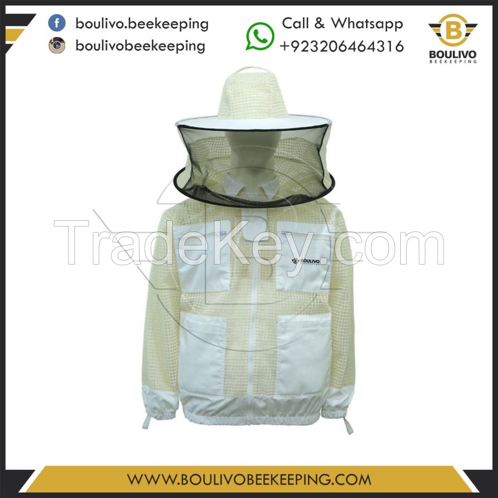 Ventilated Beekeeping Jacket with Veil Unisex