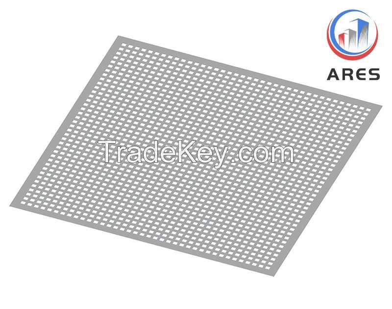 Square Holes Aluminum Perforated Sheet Metal HJP-1015S   Square Perforated Sheet Metal     