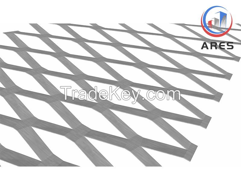       Diamond Expanded Mesh for Facade Screening     Expanded Metal Cladding