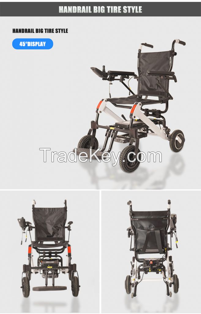 Ultralight Electric Wheelchairs Portable Aluminum Folding Electric Wheelchair Ac0k-1