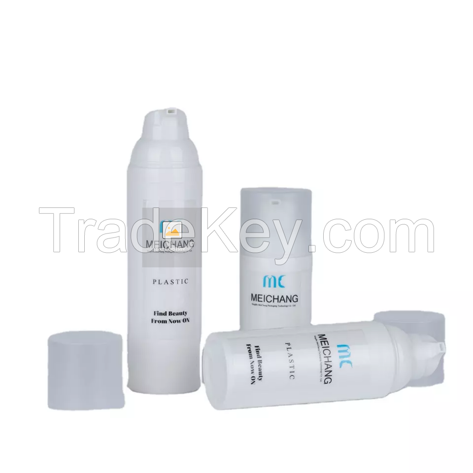 30ml 50ml 100ml 150ml 200ml plastic airless pump bottle lotion facial cleanser bottle skincare packaging