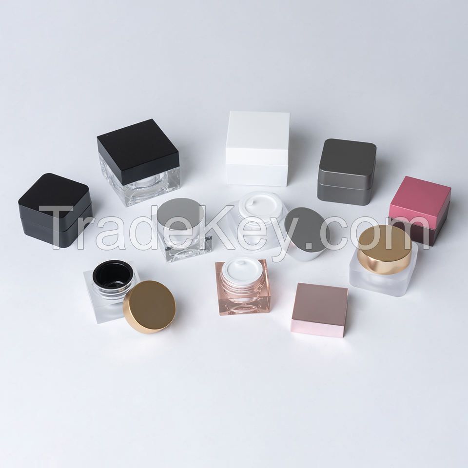 5g 15g Container Luxury Acrylic Jars for Cosmetics Eye Cream acrylic jar shaped jar