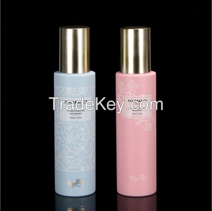 150ml Pink cosmetic plastic skin care packaging lotion pump bottle