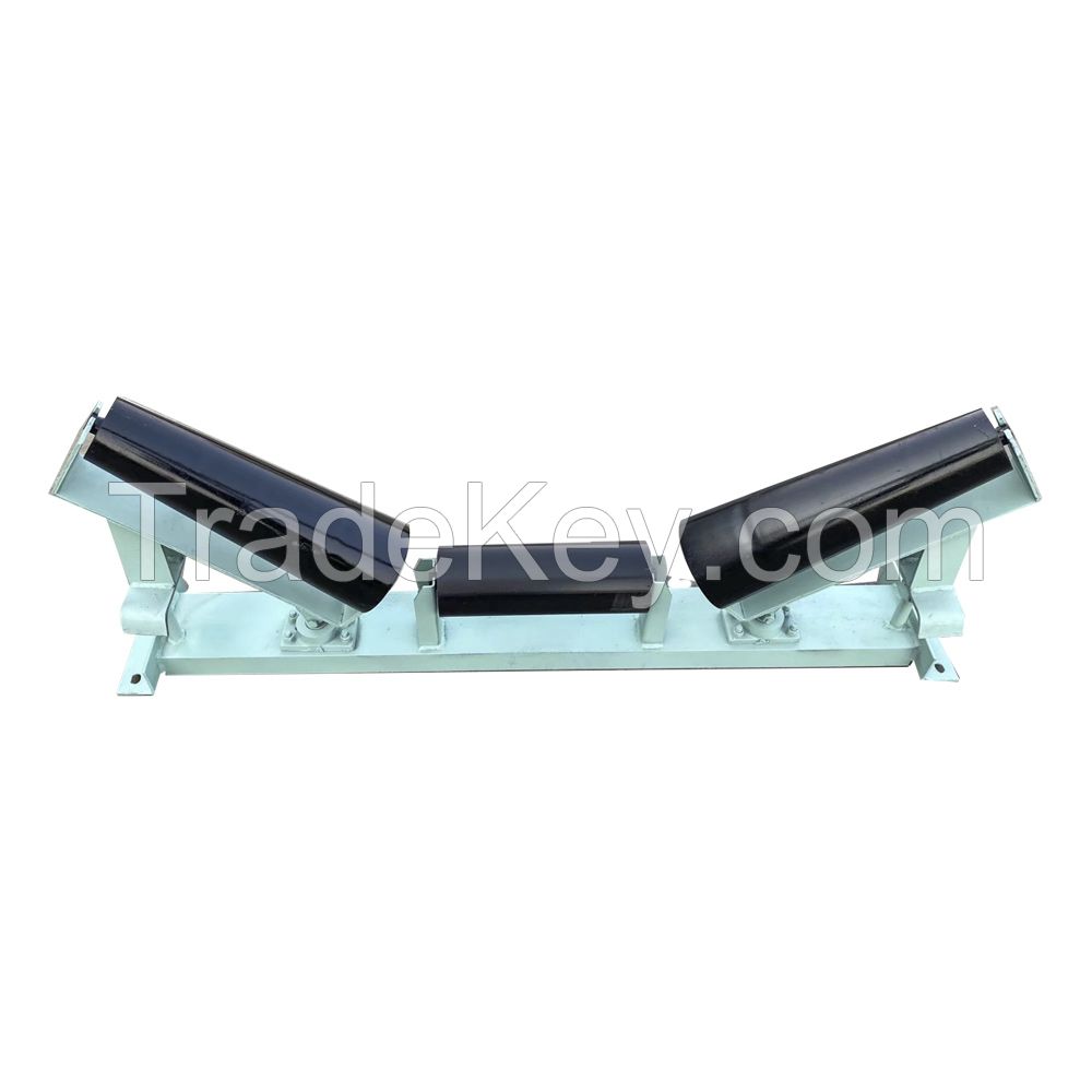 China Custom Belt Conveyor Self Aligning Trough Roller With DIN/Cema/JIS/AS/GB-T10595/ISO Standards