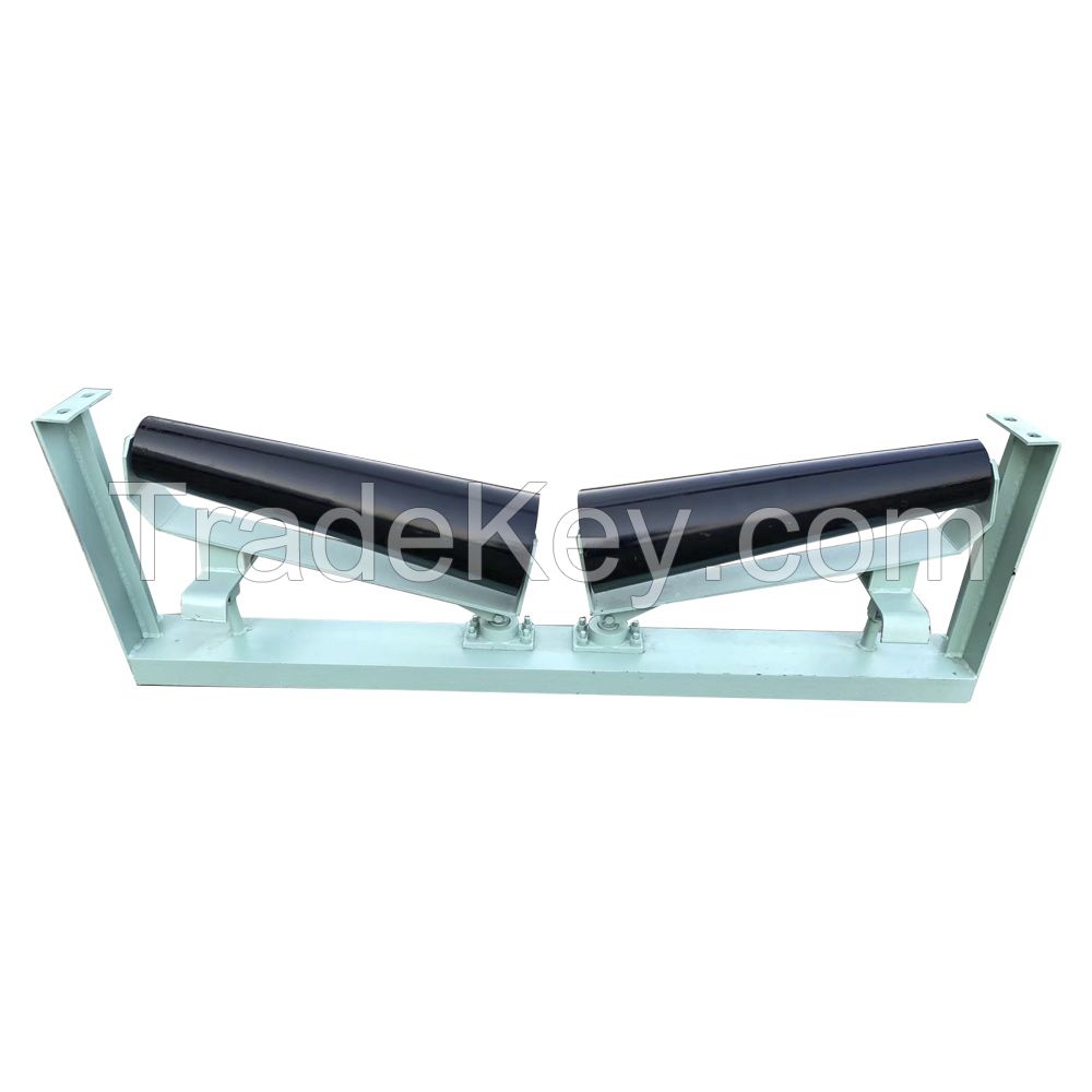 China Custom Belt Conveyor Self Aligning Trough Roller With DIN/Cema/JIS/AS/GB-T10595/ISO Standards