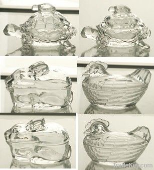 glass craft candy jar