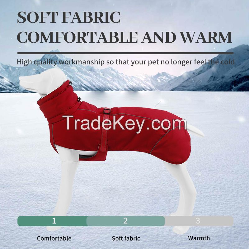 Deardogs soft warm belly cotton-padded jacket.Ordering products can be contacted by email.