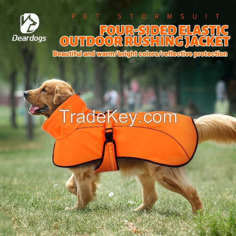 Deardogs waterproof belly outdoor jacket.Ordering products can be contacted by email.