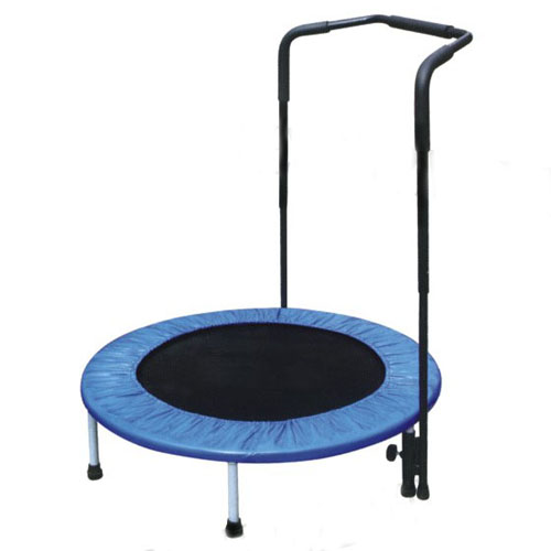 Trampoline with handle