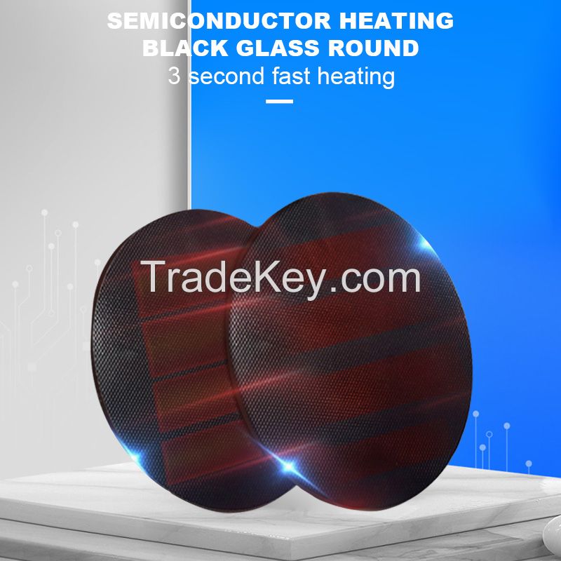 Customization Can Be Contacted by Email.Crystal 24V black microcrystalline semiconductor heating glass wafer.