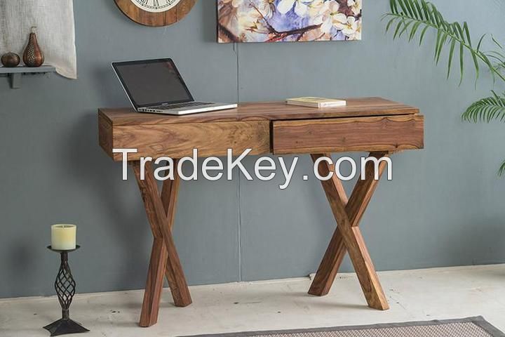 Wooden Study Table with 2 Drawers