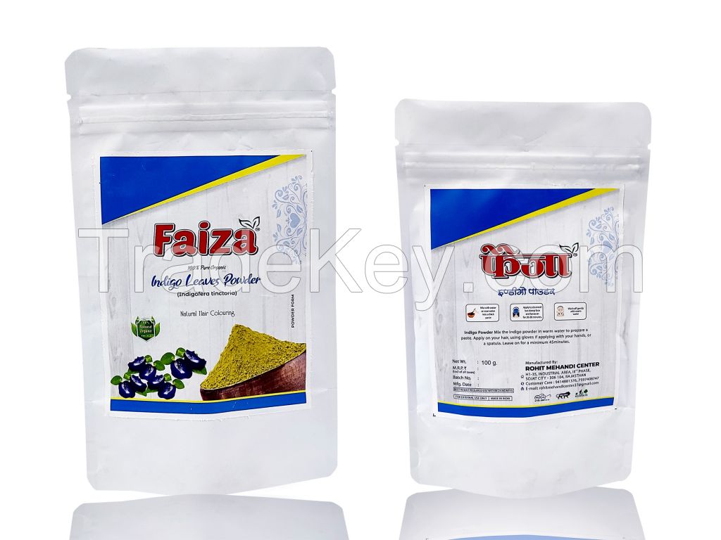 FAIZA NATURAL INDIGO POWDER 100GM, 250GM, 500GM, 1KG