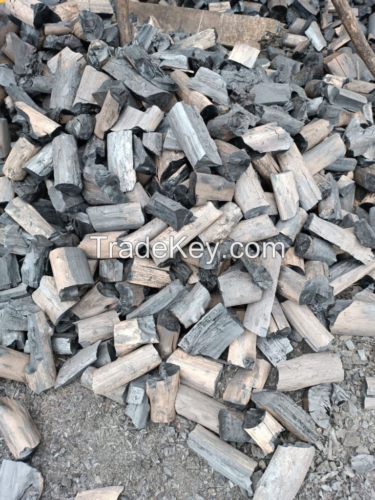 Hard wood charcoal , charcoal lumps