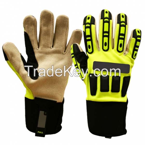 High quality Cowhide Leather Working Welding Gloves with Safety Protective