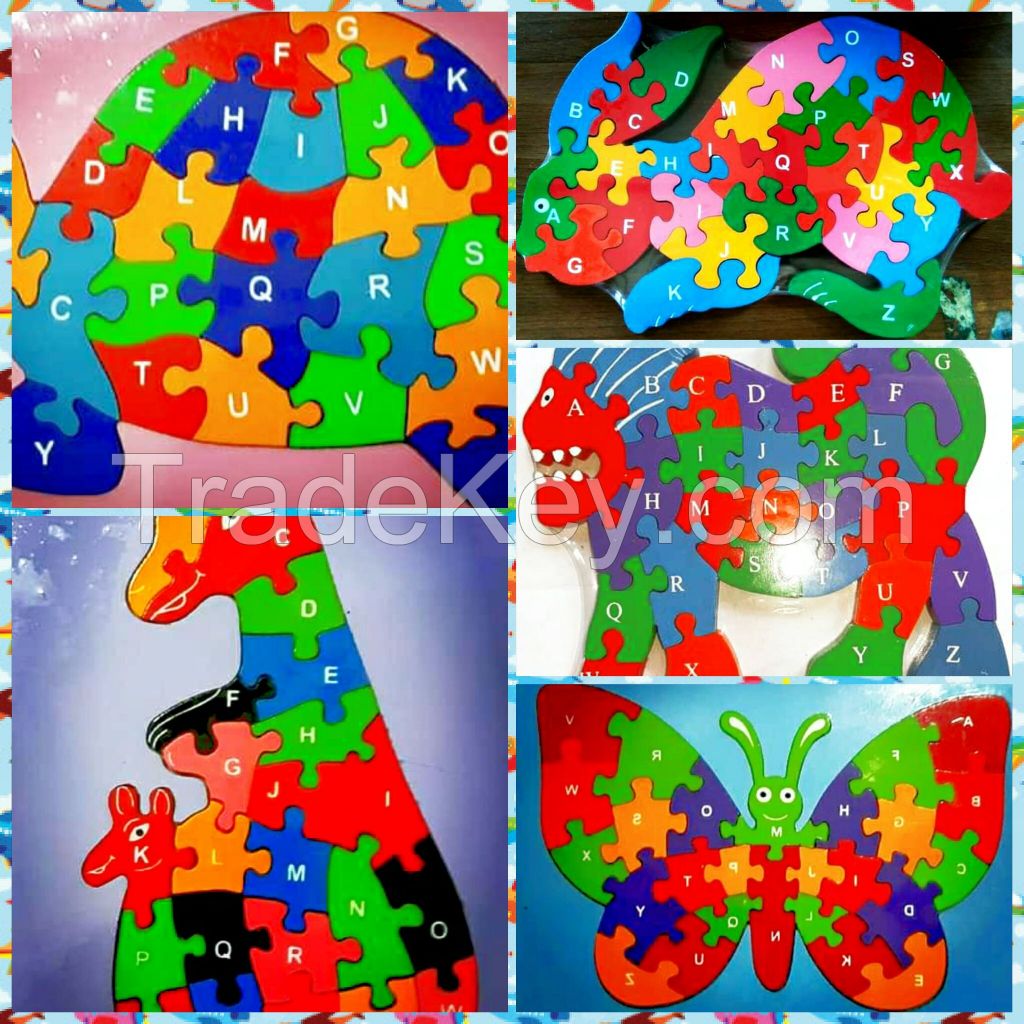 hand made non toxic wooden puzzles