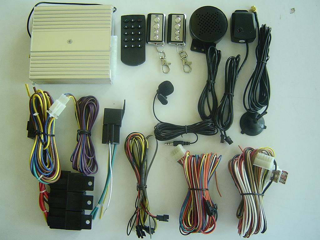 Advanced GSm system with start engine function and SMS alarming