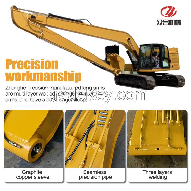Factory Direct Hot Sale Excavator Long Reach Boom and Arm extension arm