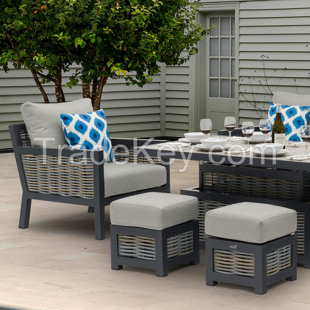 3 Seat Sofa Set with Adjustable Casual Dining Table
