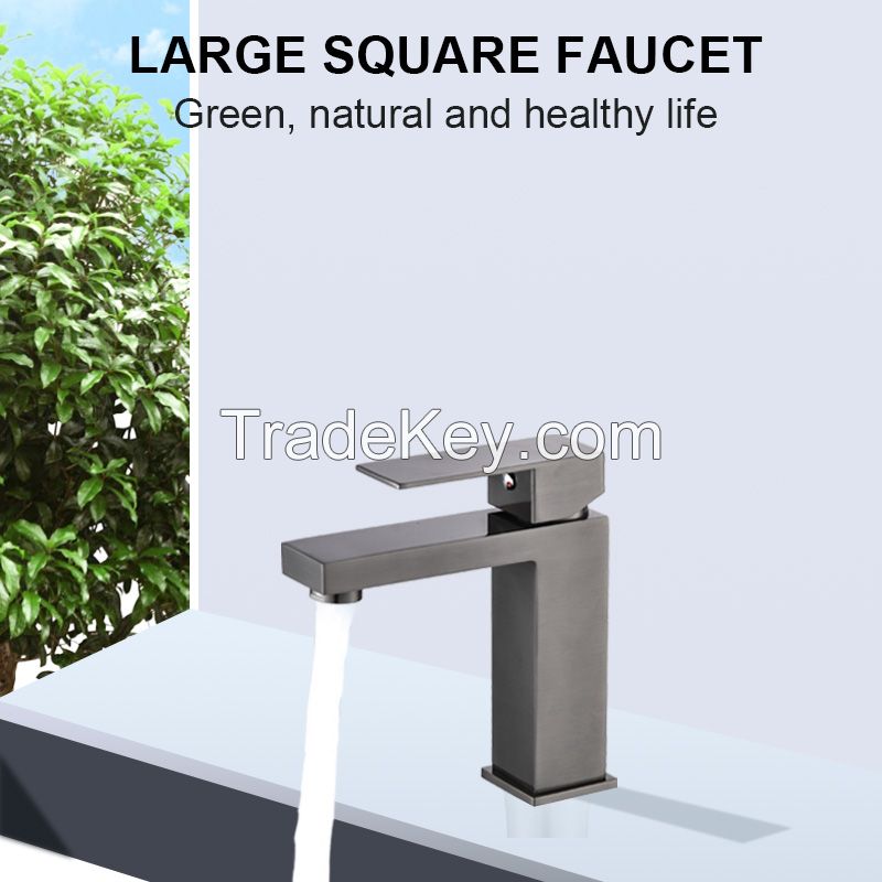 1101 Big square basin faucet