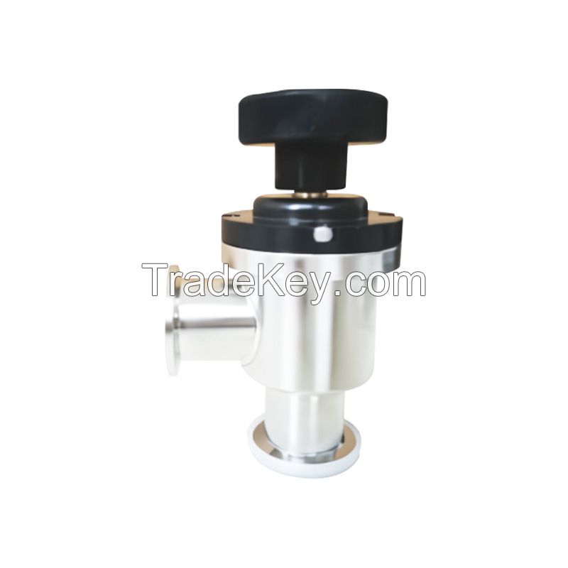 Stainless steel vacuum three-way ball valve with dual actuator(Please contact customer service before placing an order)