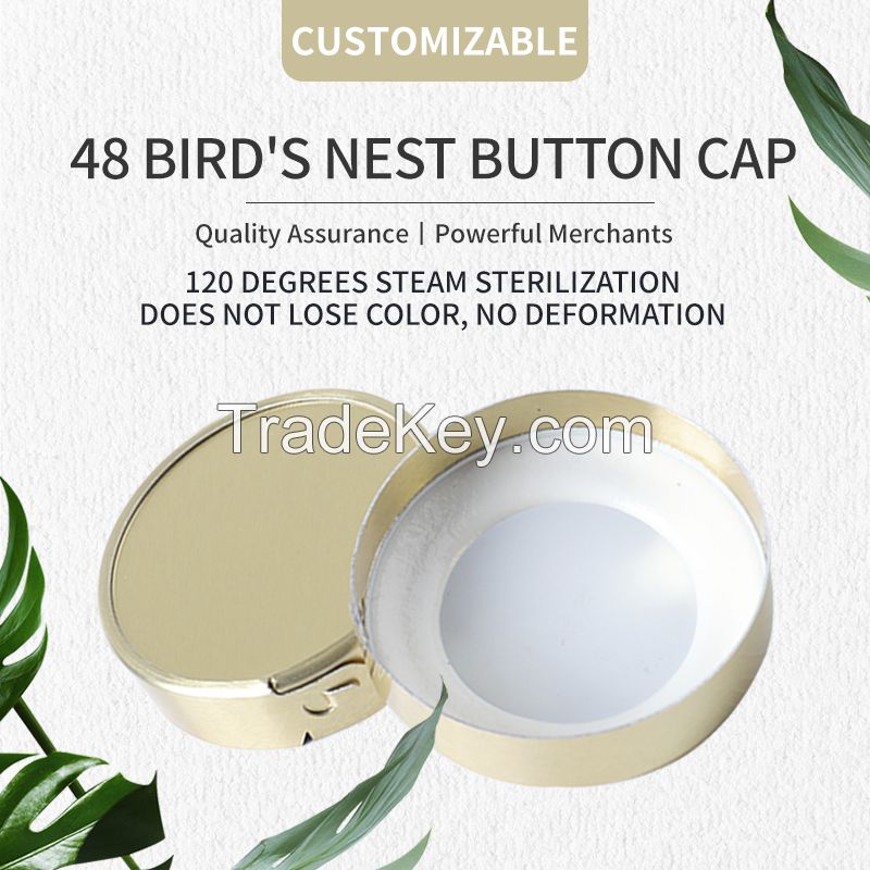 48 bird's nest buckle cover 120 degrees steam sterilization does not fade, does not deform, supports customization Welcome to consult