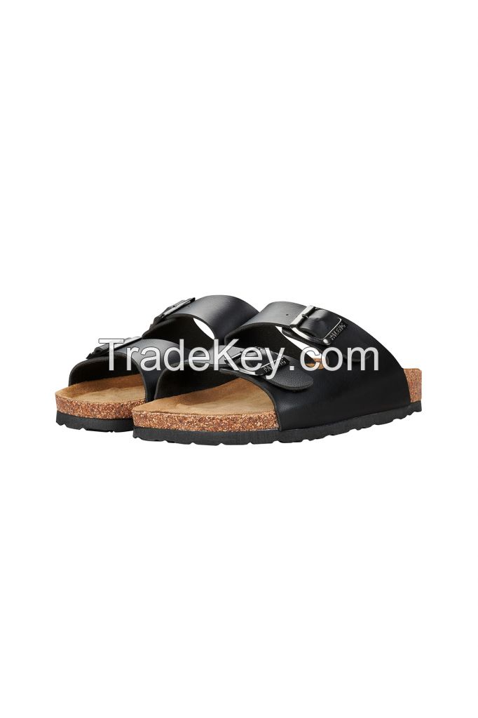 Gezer Men Leather Corked Slippers
