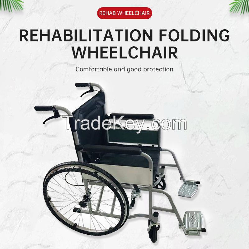 Light Weight Folding Wheel Rehabilitation Therapy Supplies 100 Kg Wheelchairs Prices Manual Wheelchair Disabled