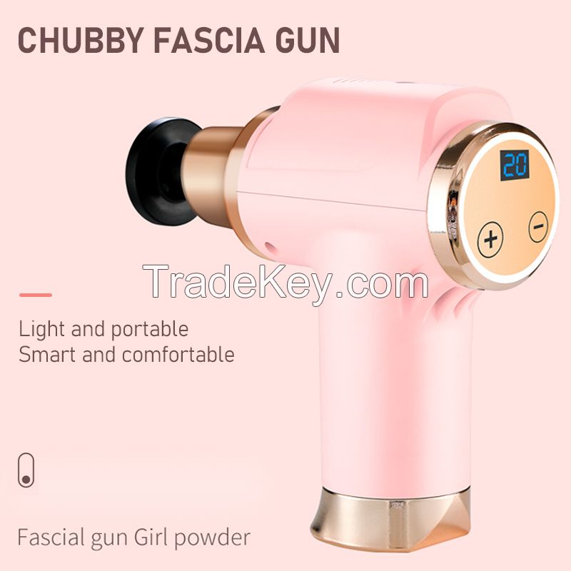Chubby fascia gun-New Arrival 24V Deep Tissue Massage Gun Professional Sport Relaxation Percussion Muscle Massage Gun Fascia Gun