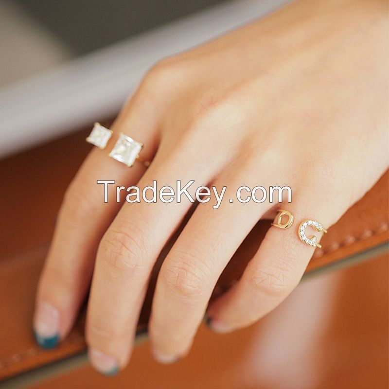 Fashion paperclip ring