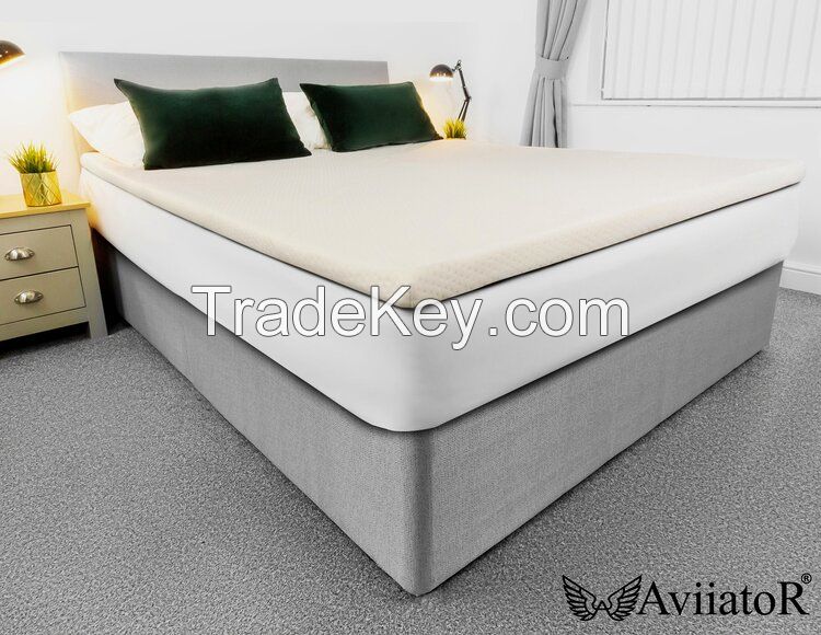 AviiatoRÂ® 5cm Memory Foam Mattress Topper King Bed