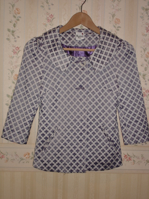 Embossed Jacket Blouse