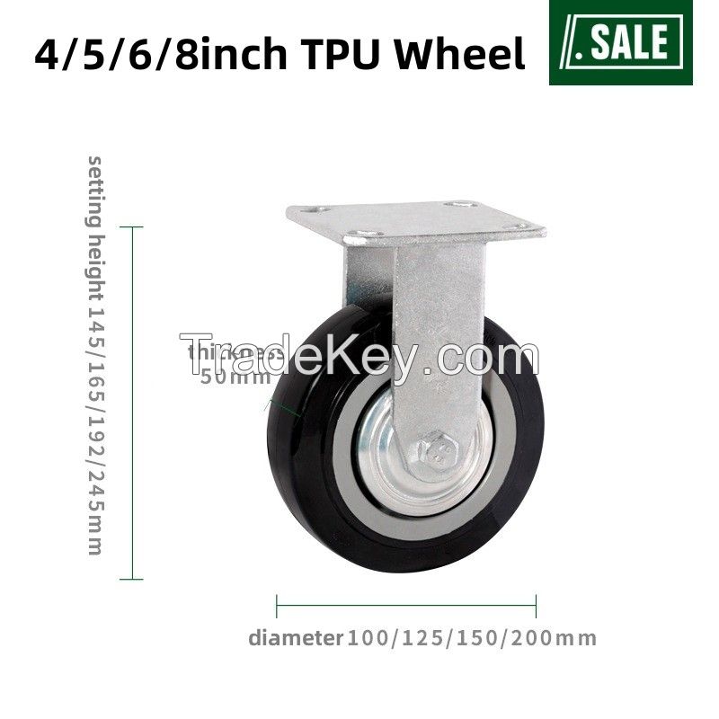 4 5 6 8 Inch PVC/PU Heavy Duty Industrial PP Plastic Core Swivel Plate Caster Wheel with Brake for Trolley Ruedas Pesadas pictures & photos 4 5 6 8 Inch PVC/PU Heavy Duty Industrial PP Plastic Core Swivel Plate Caster Wheel with Brake for Trolley Rue