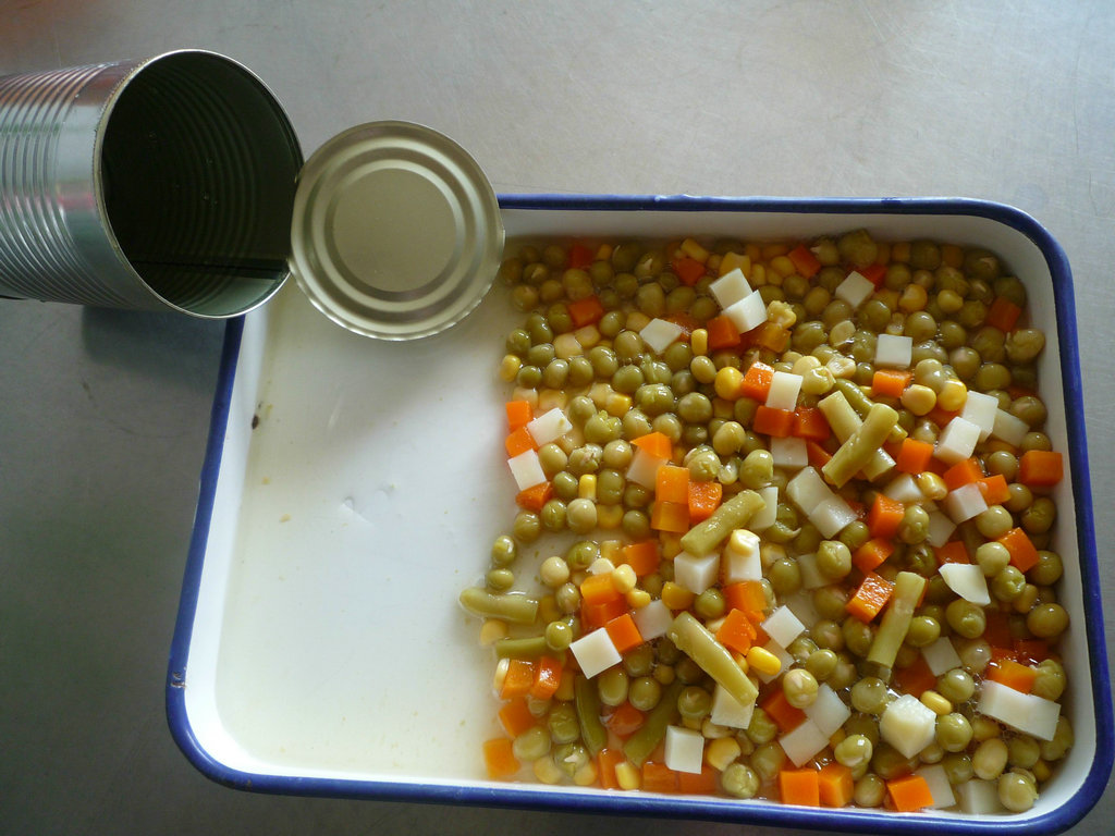 canned mixed vegetables