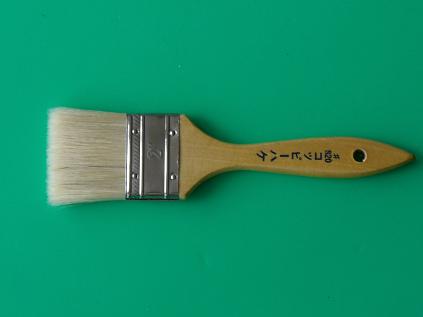 wooden handle paint brush