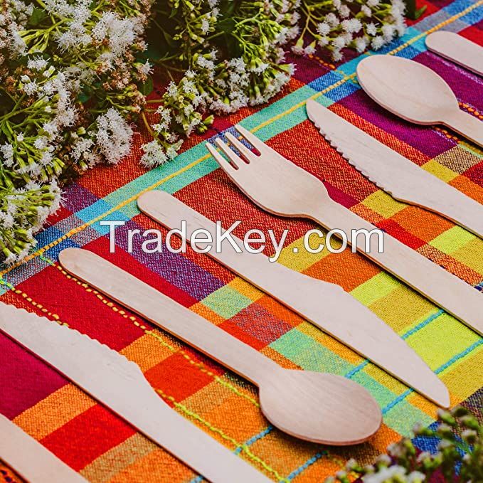 Vietnam Factory For Wholesale Disposable Wooden Cutlery Products At Factory Prices