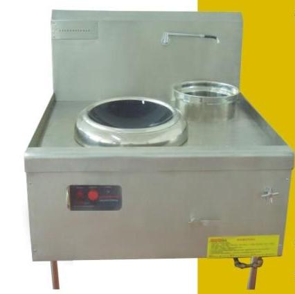 Commercial induction cooker wok station