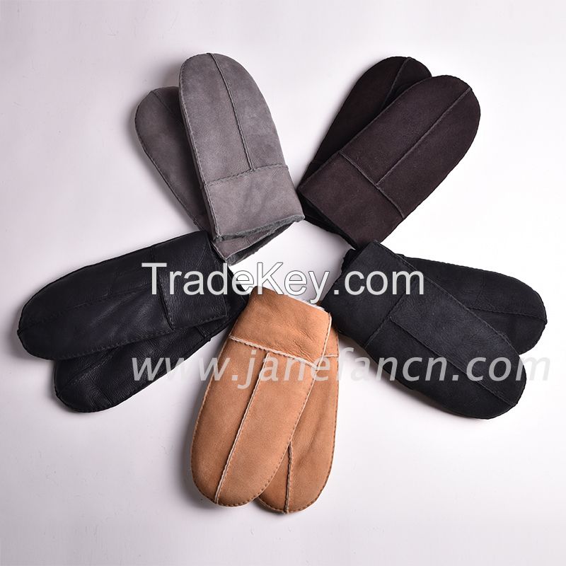 High quality Sheepskin mitten with many colors