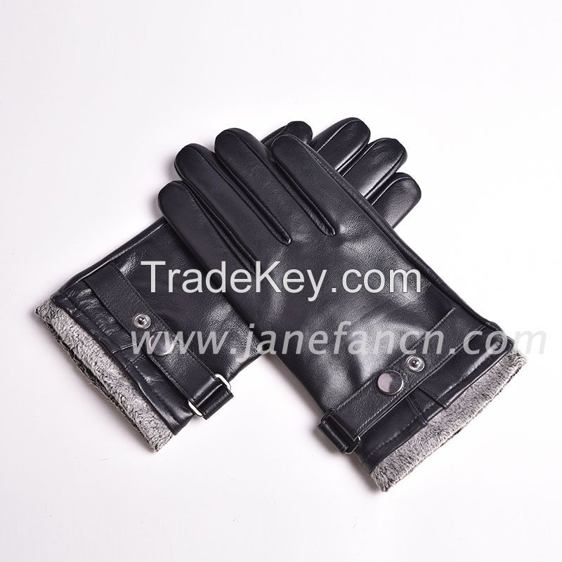 Hot sale winter fashion men leather glove